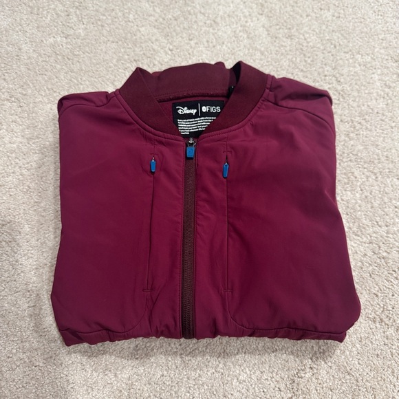 Figs x Disney Deep Red Lightweight Jacket - Picture 13 of 13